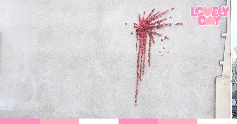 Pour la Saint-Valentin, Banksy dévoile une nouvelle œuvre explosive