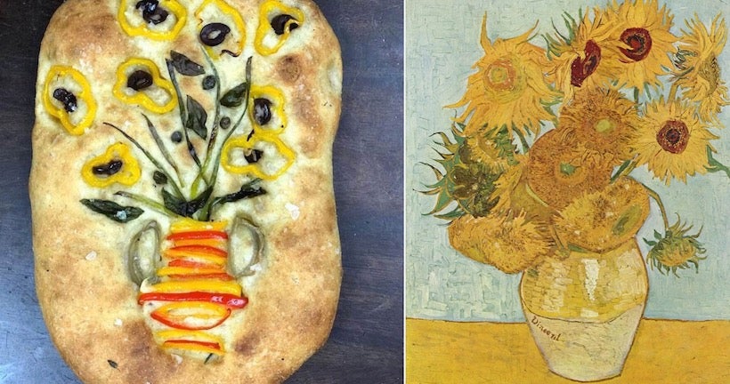 Une boulangère cuisine des focaccias inspirées des peintures de Van Gogh